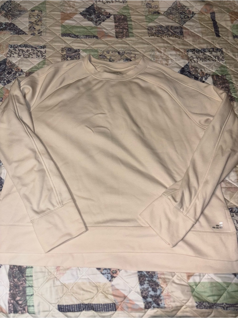 bcg Women's Crewneck Pullover Sweatshirt in Cream